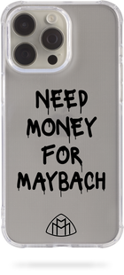 Чохол Oriental case iPhone 13 прозорий силіконовий протиударний Need_Money_For_Maybach (31.10) pr_0055561  купити в інтернет-магазині Oriental Case в Києві від українського бренду Orientalcase ✅
