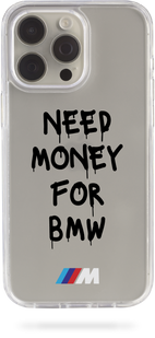 Oriental case iPhone 13 mini transparent plastic ROCK case Need_Money2.0_BMW_M Black (31.11) pr_0061861  in the online store Oriental Case in Kyiv from the Ukrainian brand Orientalcase ✅