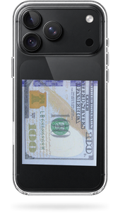 Чохол Oriental case iPhone 18 pro max прозорий пластиковий ROCK Money 100 Dollars (4.2) pr_0009 купити в інтернет-магазині Oriental Case в Києві від українського бренду Orientalcase ✅