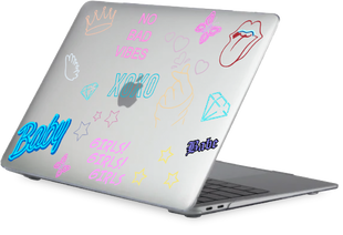 Oriental case transparent Macbook Air 13.3 2018-2020 M1 Neon (6.11) pr_0064106  in the online store Oriental Case in Kyiv from the Ukrainian brand Orientalcase ✅