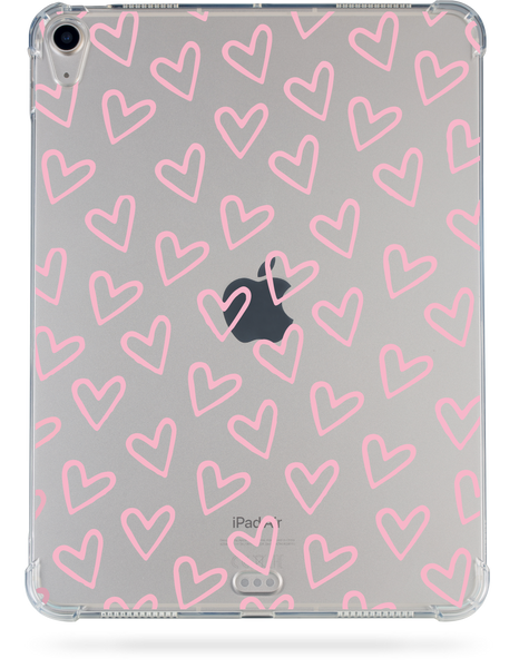 Чохол накладка Oriental case iPad 10.9 (10th Gen) (2022) прозорий (with Pencil holder) Heart Spring Pink (18.14) pr_0066158  купити в інтернет-магазині Oriental Case в Києві від українського бренду Orientalcase ✅