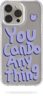 Чохол Oriental case iPhone 13 pro прозорий силіконовий протиударний You Can Purple (11.36) pr_0053939  купити в інтернет-магазині Oriental Case в Києві від українського бренду Orientalcase ✅
