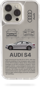 Oriental case iPhone 16 Plus transparent plastic EVO case Audi S4 (33.4) pr_0069891  in the online store Oriental Case in Kyiv from the Ukrainian brand Orientalcase ✅