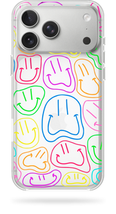 Чохол Oriental case iPhone 17 pro max прозорий пластиковий ROCK Smiles Colorful 2.0 (2.2) pr_1800098 купити в інтернет-магазині Oriental Case в Києві від українського бренду Orientalcase ✅