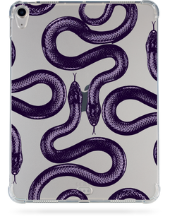 Oriental case iPad mini 6 (2021) transparent shockproof case Snakes Twise Deep Purple (8.12.2) pr_0066517  in the online store Oriental Case in Kyiv from the Ukrainian brand Orientalcase ✅