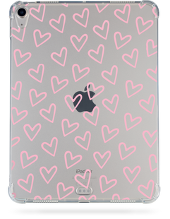 Чохол накладка Oriental case iPad Air 13 (2024) прозорий протиударний Heart Spring Pink (18.14) pr_0066417  купити в інтернет-магазині Oriental Case в Києві від українського бренду Orientalcase ✅