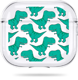 Чохол Oriental case прозорий силіконовий для AirPods 4 Animals Dinos Big (8.2) pr_0076536  купити в інтернет-магазині Oriental Case в Києві від українського бренду Orientalcase ✅