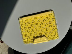 Case Logfer Origami iPad Pro 13 (2024) Yellow Heart Spring Yellow pr_0076395  in the online store Oriental Case in Kyiv from the Ukrainian brand Orientalcase ✅