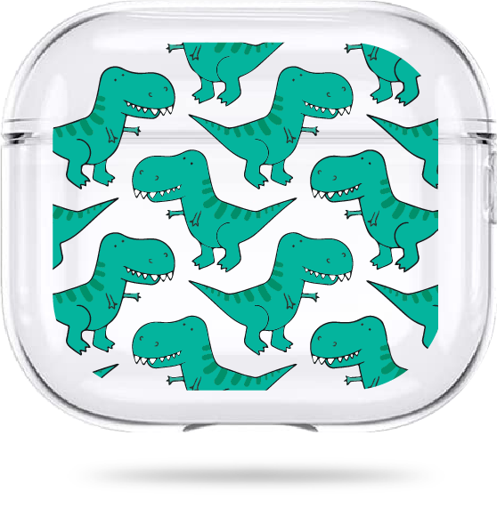 Oriental case transparent silicone case for AirPods 4 Animals Dinos Big (8.2) pr_0076536  in the online store Oriental Case in Kyiv from the Ukrainian brand Orientalcase ✅