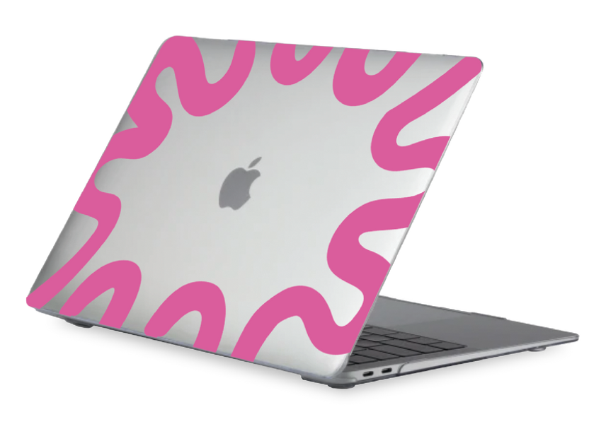 Oriental case transparent MacBook Pro 16 (2019-2020) Wave Pink (7.1) pr_0064753  in the online store Oriental Case in Kyiv from the Ukrainian brand Orientalcase ✅