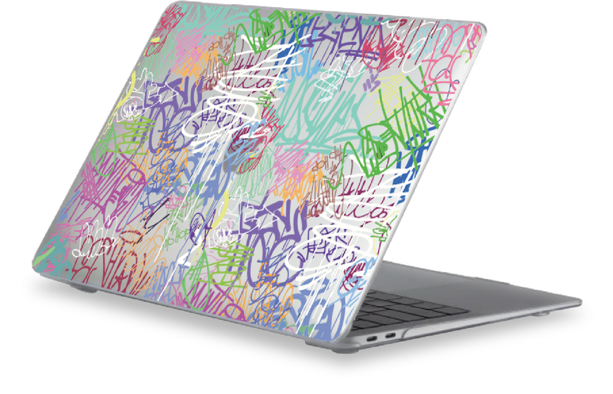 Чохол Oriental case прозорий Macbook Air 13.3 2018-2020 M1 Graffiti Color (3.3) pr_0064065  купити в інтернет-магазині Oriental Case в Києві від українського бренду Orientalcase ✅