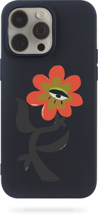 Oriental case iPhone 14 pro max black silicone case Hutsul Flower (19.71) pr_0048306  in the online store Oriental Case in Kyiv from the Ukrainian brand Orientalcase ✅