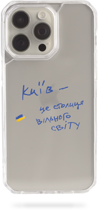 Чохол Oriental case iPhone 15 прозорий пластиковий EVO Oktyabrinskaya Kyiv (19.30) pr_0045730  купити в інтернет-магазині Oriental Case в Києві від українського бренду Orientalcase ✅