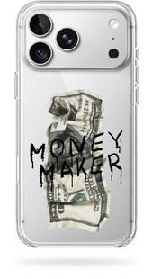 Чохол Oriental case iPhone 18 pro max прозорий пластиковий ROCK Money Maker Black (11.50) pr_0046 купити в інтернет-магазині Oriental Case в Києві від українського бренду Orientalcase ✅