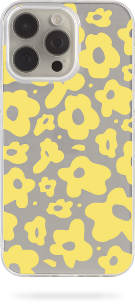 Oriental case iPhone XS Max transparent silicone case Flowers Незабудка Yellow (1.19) pr_0068599  in the online store Oriental Case in Kyiv from the Ukrainian brand Orientalcase ✅