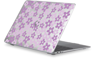 Oriental case transparent MacBook Pro 16 M1 | M2 | M3 (2021-2023) Flower Viola (1.15) pr_0064216  in the online store Oriental Case in Kyiv from the Ukrainian brand Orientalcase ✅