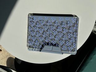 Case Logfer Origami iPad 11 (2025) Lavender Grey Heart Spring Purple pr_0080461  in the online store Oriental Case in Kyiv from the Ukrainian brand Orientalcase ✅
