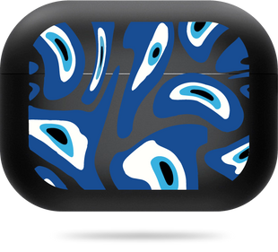 Oriental case black matte silicone case for AirPods Pro 2 Wave Blue Eyes (6.20) pr_0065985  in the online store Oriental Case in Kyiv from the Ukrainian brand Orientalcase ✅