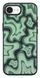 Чохол Oriental case iPhone 16e / 17e чорний силіконовий Wave Pattern Green (6.21) pr_0075757_16e17e фото 1 купити в інтернет-магазині Oriental Case в Києві від українського бренду Orientalcase ✅