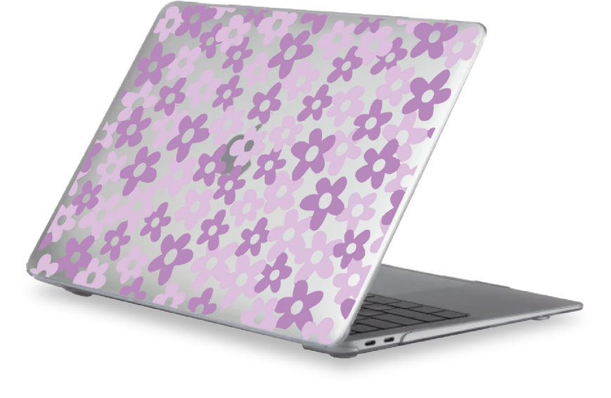 Чохол Oriental case прозорий MacBook Pro 16 M1 | M2 | M3 (2021-2023) Flower Viola (1.15) pr_0064216  купити в інтернет-магазині Oriental Case в Києві від українського бренду Orientalcase ✅