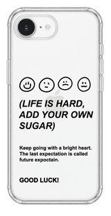 Чохол Oriental case iPhone 16e / 17e прозорий силіконовий протиударний Life Is Hard Black (11.29) pr_0074658_16e17e купити в інтернет-магазині Oriental Case в Києві від українського бренду Orientalcase ✅