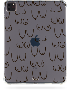 Oriental case iPad Pro 13 (2024) transparent case (with Pencil holder) Boobs 2.0 Black (6.2) pr_0066919  in the online store Oriental Case in Kyiv from the Ukrainian brand Orientalcase ✅