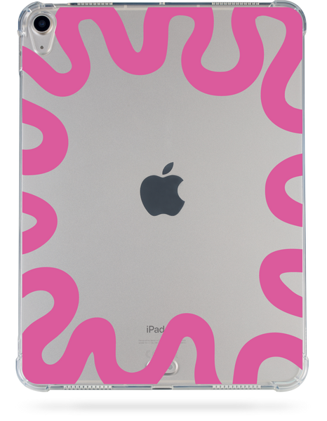 Oriental case iPad mini 6 (2021) transparent shockproof case Wave Pink (7.1) pr_0066519  in the online store Oriental Case in Kyiv from the Ukrainian brand Orientalcase ✅