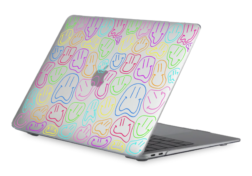 Oriental case transparent MacBook Pro 16 (2019-2020) Smiles Colorful 2.0 (2.2) pr_0064755  in the online store Oriental Case in Kyiv from the Ukrainian brand Orientalcase ✅