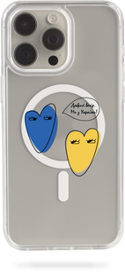 Oriental case iPhone 13 transparent MagSafe case Stepanova Hearts (19.33) pr_0056364  in the online store Oriental Case in Kyiv from the Ukrainian brand Orientalcase ✅