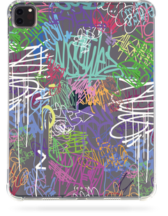 Oriental case iPad Pro 12.9 (2022/2021/2020/2018) transparent case (with Pencil holder) Graffiti Color (3.3) pr_0066820  in the online store Oriental Case in Kyiv from the Ukrainian brand Orientalcase ✅