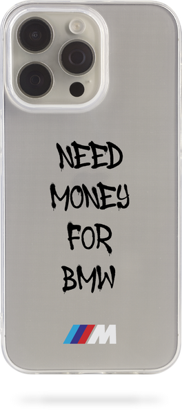 Чохол Oriental case iPhone 16 Plus прозорий силіконовий Need_Money2.0_BMW_M Black (31.11) pr_0069050  купити в інтернет-магазині Oriental Case в Києві від українського бренду Orientalcase ✅