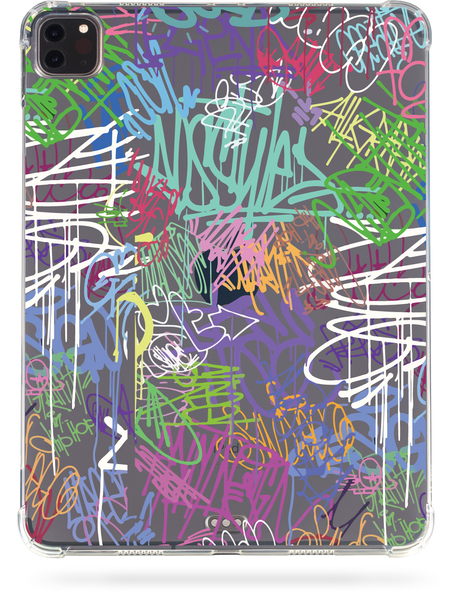 Oriental case iPad Pro 12.9 (2022/2021/2020/2018) transparent case (with Pencil holder) Graffiti Color (3.3) pr_0066820  in the online store Oriental Case in Kyiv from the Ukrainian brand Orientalcase ✅