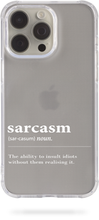 Чохол Oriental case iPhone 16 Pro прозорий силіконовий протиударний Sarcasm White (12.8) pr_0072974  купити в інтернет-магазині Oriental Case в Києві від українського бренду Orientalcase ✅