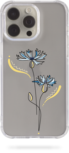 Чохол Oriental case iPhone 14 pro прозорий силіконовий протиударний Voloshka Ukraine Black (19.40) pr_0062618  купити в інтернет-магазині Oriental Case в Києві від українського бренду Orientalcase ✅