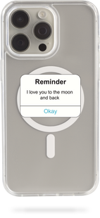 Чохол Oriental case iPhone 14 pro max прозорий MagSafe Love Reminder (17.2) pr_0047659  купити в інтернет-магазині Oriental Case в Києві від українського бренду Orientalcase ✅