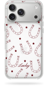 Oriental case iPhone 17 pro transparent plastic ROCK Horseshoe LUCKY Bordo (11.48) pr_1900050 in the online store Oriental Case in Kyiv from the Ukrainian brand Orientalcase ✅