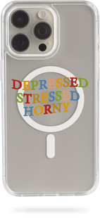Oriental case iPhone 16 Pro transparent MagSafe case Depressed (11.1) pr_0073506  in the online store Oriental Case in Kyiv from the Ukrainian brand Orientalcase ✅