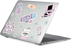 Чохол Oriental case прозорий MacBook Pro 16 (2019-2020) Stickers Pink (6.9) pr_0064758  купити в інтернет-магазині Oriental Case в Києві від українського бренду Orientalcase ✅