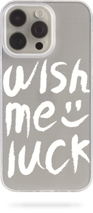 Чохол Oriental case iPhone 14 plus прозорий силіконовий Wish Me Luck White (11.35) pr_0048471  купити в інтернет-магазині Oriental Case в Києві від українського бренду Orientalcase ✅