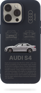 Oriental case iPhone 14 pro black silicone case Audi S4 (33.4) pr_0063820  in the online store Oriental Case in Kyiv from the Ukrainian brand Orientalcase ✅