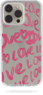 Oriental case iPhone 14 transparent plastic ROCK case Love Lipstick Pink (17.6) pr_0051307  in the online store Oriental Case in Kyiv from the Ukrainian brand Orientalcase ✅
