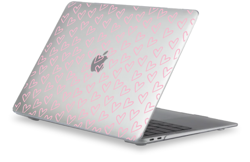 Чохол Oriental case прозорий MacBook Pro 15 (2012-2015) Heart Spring Pink (18.14) pr_0065364  купити в інтернет-магазині Oriental Case в Києві від українського бренду Orientalcase ✅