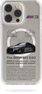 Oriental case iPhone 16 Pro transparent MagSafe case BMW M3 (33.2) pr_0073629  in the online store Oriental Case in Kyiv from the Ukrainian brand Orientalcase ✅