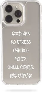 Чохол Oriental case iPhone 16 Pro прозорий пластиковий EVO Good Sex White (17.17.2) pr_0073102  купити в інтернет-магазині Oriental Case в Києві від українського бренду Orientalcase ✅