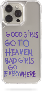 Oriental case iPhone 14 pro max transparent plastic EVO case Good Girls (11.41) Purple (11.41) pr_0047262  in the online store Oriental Case in Kyiv from the Ukrainian brand Orientalcase ✅