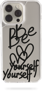 Oriental case iPhone 14 pro max transparent plastic EVO case Be Yourself Black (17.3) pr_0047362  in the online store Oriental Case in Kyiv from the Ukrainian brand Orientalcase ✅