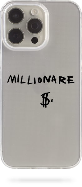 Чохол Oriental case iPhone 16 прозорий силіконовий Millionare Black (12.9) pr_0074177  купити в інтернет-магазині Oriental Case в Києві від українського бренду Orientalcase ✅