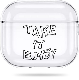 Oriental case transparent silicone case for AirPods 5 Take It Easy Black (11.15) AP5-0076533 in the online store Oriental Case in Kyiv from the Ukrainian brand Orientalcase ✅