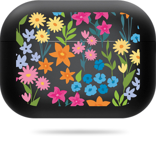 Oriental case black matte silicone case for AirPods Pro 2 Flowers Spring (1.16) pr_0065991  in the online store Oriental Case in Kyiv from the Ukrainian brand Orientalcase ✅