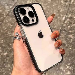 Чохол Crystal Protection Case для iPhone 13 Pro Black pr_0067385  купити в інтернет-магазині Oriental Case в Києві від українського бренду Orientalcase ✅